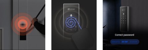 Inteligentny zamek cyfrowy Ezviz DL03 szary Inteligentny zamek cyfrowy Ezviz DL03 szary