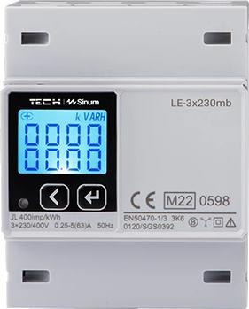 Trójfazowy dwukierunkowy licznik energii LE-3x230mb Tech sterowniki Trójfazowy dwukierunkowy licznik energii LE-3x230mb Tech sterowniki