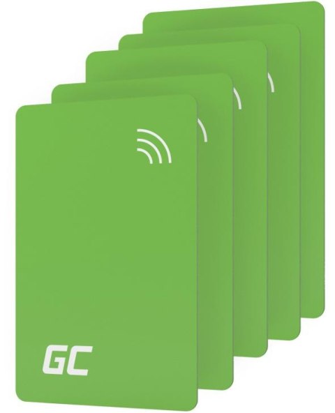 ZESTAW 5 KART DOSTĘPU NFC DO STACJI ŁADOWANIA EV Greencell HabuDen EVGCAKNFC5 ZESTAW 5 KART DOSTĘPU NFC DO STACJI ŁADOWANIA EV Greencell HabuDen EVGCAKNFC5
