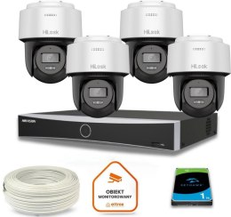 Zestaw monitoringu Hilook 4 kamery IP PTZ-N6-P
