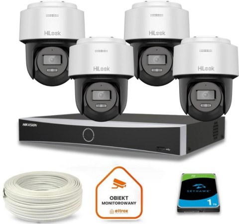 Zestaw monitoringu Hilook 4 kamery IP PTZ-N6-P Zestaw monitoringu Hilook 4 kamery IP PTZ-N6-P