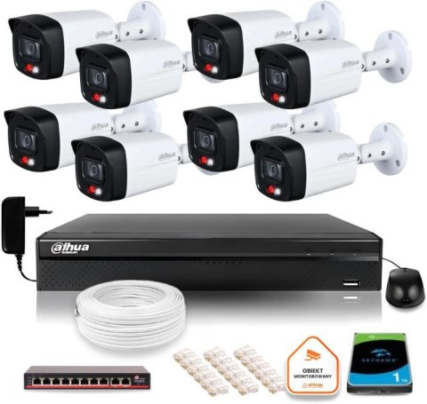 ZESTAW 8 Kamery IP Dahua 8mpx PC-HFW1839TC-A-IL-0280B-S6 + DYSK 1TB ZESTAW 8 Kamery IP Dahua 8mpx PC-HFW1839TC-A-IL-0280B-S6 + DYSK 1TB