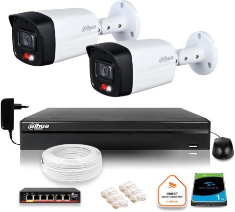 ZESTAW 2 Kamery IP Dahua 8mpx PC-HFW1839TC-A-IL-0280B-S6 + DYSK 1TB ZESTAW 2 Kamery IP Dahua 8mpx PC-HFW1839TC-A-IL-0280B-S6 + DYSK 1TB
