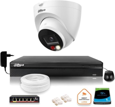 ZESTAW Kamera IP Dahua 8mpx IPC-HDW1839T-A-IL-0280B-S6 + DYSK 1TB ZESTAW Kamera IP Dahua 8mpx IPC-HDW1839T-A-IL-0280B-S6 + DYSK 1TB