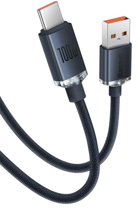 KABEL USB-A / USB-C Baseus Crystal CAJY000401 120cm 100W 6A QC 3.0 W OPLOCIE PREMIUM KABEL USB-A / USB-C Baseus Crystal CAJY000401 120cm 100W 6A QC 3.0 W OPLOCIE PREMIUM