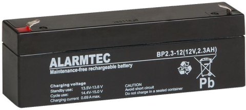 Akumulator AGM ALARMTEC serii BP 12V 2,3Ah Akumulator AGM ALARMTEC serii BP 12V 2,3Ah