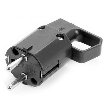 Wtyczka 325-05 z uchem, z uziemieniem "uni-schuko" 16A 250V IP20 CZARNA VIPLAST 325-05 Wtyczka 325-05 z uchem, z uziemieniem "uni-schuko" 16A 250V IP20 CZARNA VIPLAST 325-05