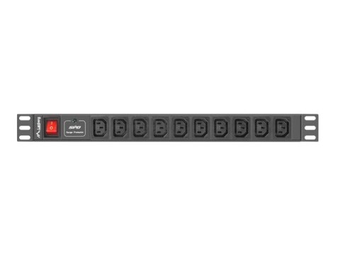 LISTWA ZASILAJĄCA RACK PDU 1U 10A 10X IEC C13 2M CZARNA C14 Lanberg LISTWA ZASILAJĄCA RACK PDU 1U 10A 10X IEC C13 2M CZARNA C14 Lanberg
