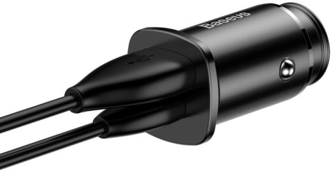 ŁADOWARKA SAMOCHODOWA Baseus Square CCALL-AS01 30W 5A 1x USB-A 1x USB-C QC 4.0+ ŁADOWARKA SAMOCHODOWA Baseus Square CCALL-AS01 30W 5A 1x USB-A 1x USB-C QC 4.0+