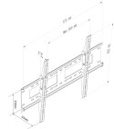 UCHWYT DO TV LCD/LED AR-88XL ART 37-100" 80KG reg. pion 37mm maxVESA 800x600